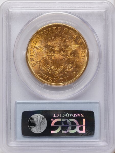 1876-S $20 61 PCGS