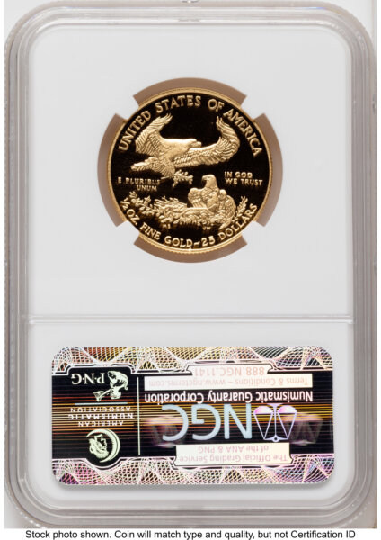 2014-W Proof Gold Eagle 1/2 oz ER Blue 70 NGC