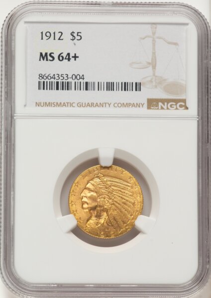 1912 $5 NGC Plus 64 NGC