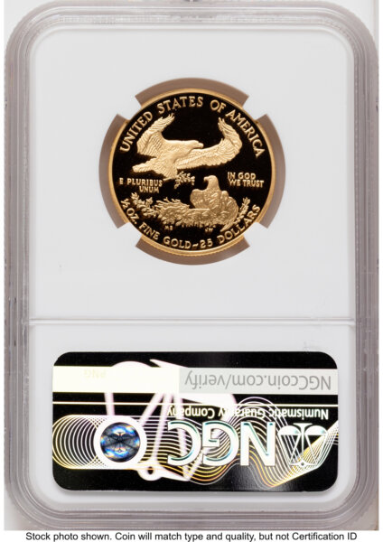 2005-W Proof Gold Eagle 1/2 oz Red Book 70 NGC