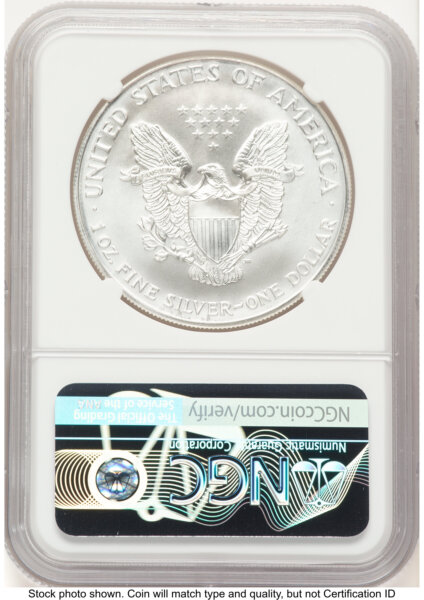 1999 Silver Eagle John Mercanti 70 NGC