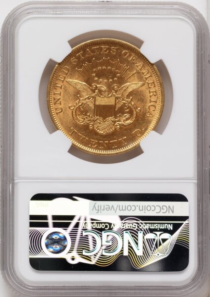 1852 $20 58 NGC