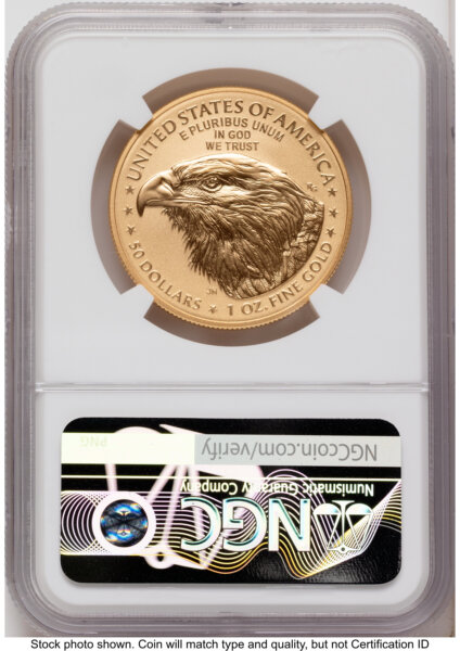 2026-W Enhanced Gold Eagle 1 oz AR Jeff Garrett Red Book 70 NGC