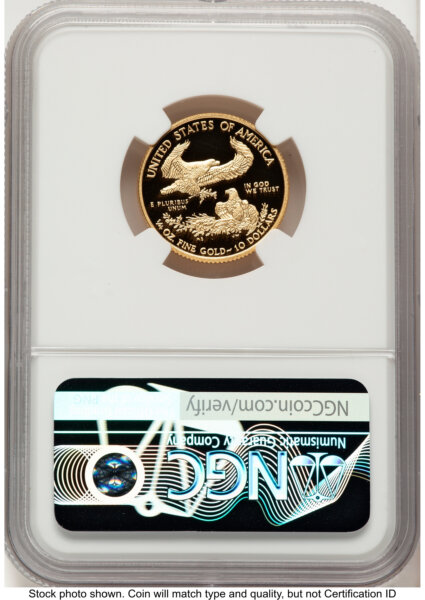 2017-W Proof Gold Eagle 1/4 oz Red Book 70 NGC