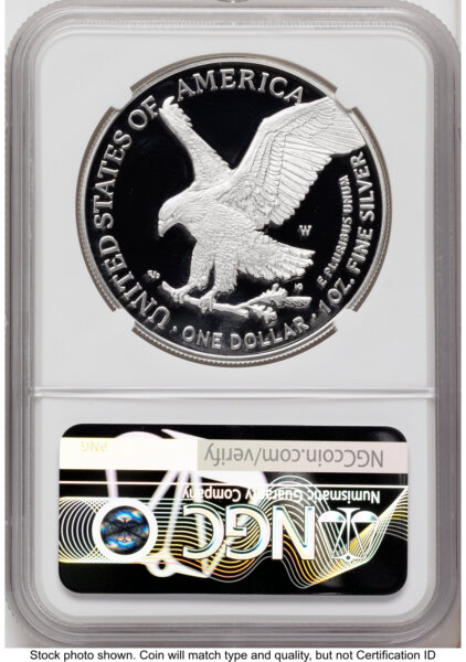 2026-W Proof Silver Eagle 1 oz FDI Kenneth Bressett Red Book 70 NGC