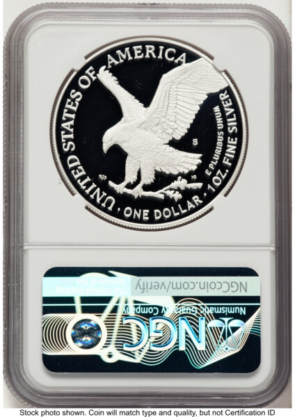 2025-S Proof Silver Eagle Privy U.S. Navy 250th Anniversary 1 oz FDI 1ST 70 NGC
