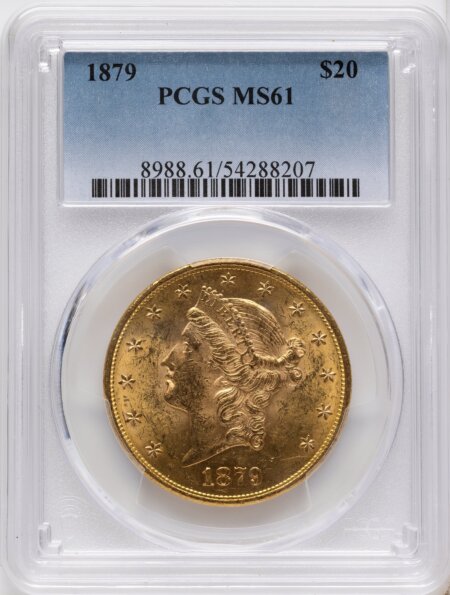 1879 $20 61 PCGS