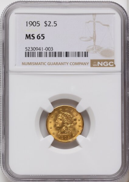 1905 $2 1/2 65 NGC