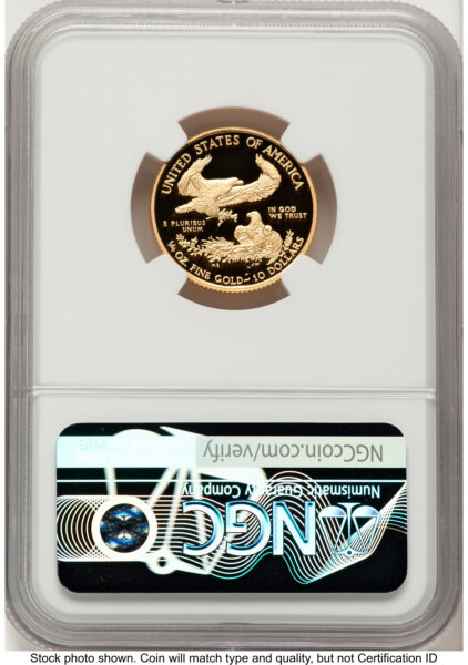 2014-W Proof Gold Eagle 1/4 oz Red Book 70 NGC