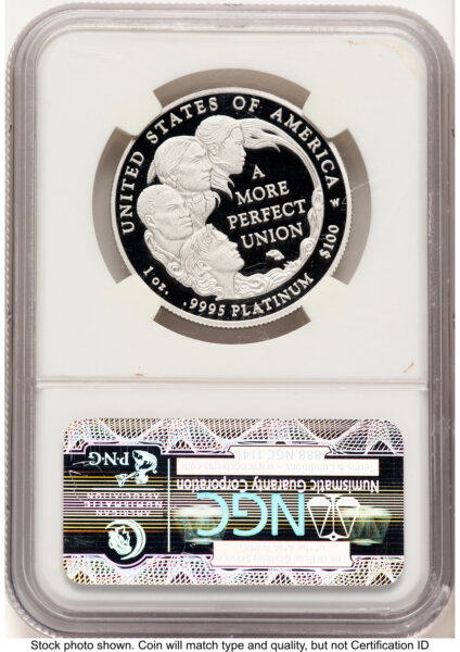 2009-W Proof Platinum Eagle 1 oz ER Blue 70 NGC