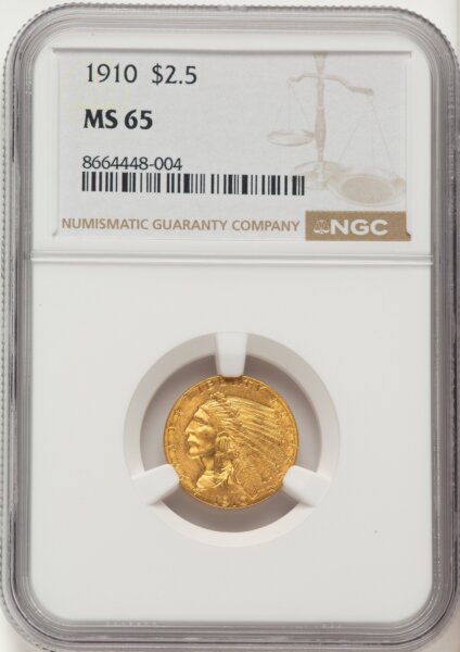 1910 $2 1/2 65 NGC