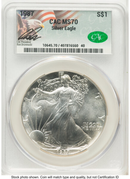 1987 Silver Eagle Ron Drzewucki 70 CACG