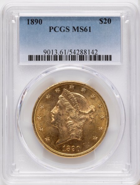 1890 $20 61 PCGS