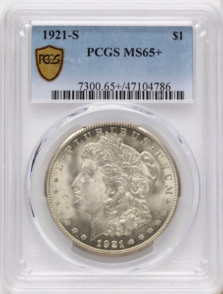 1921-S S$1 PCGS Secure PCGS Plus 65 PCGS