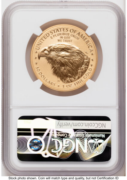 2026-W Enhanced Gold Eagle 1 oz FDI Ron Harrigal America 250 70 NGC