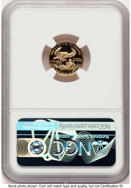 1994-W Proof Gold Eagle 1/10 oz John Mercanti 70 NGC