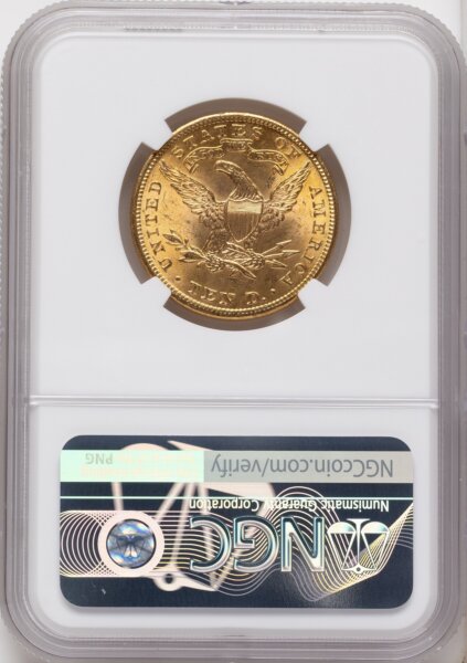 1901 $10 Brown Label 66 NGC