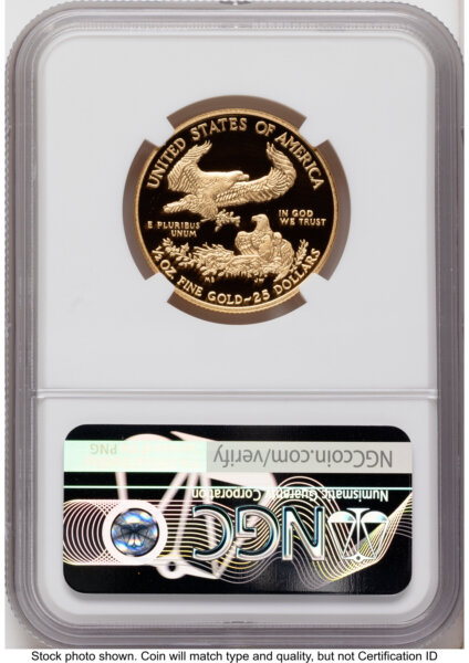 2012-W Proof Gold Eagle 1/2 oz Ed Moy 70 NGC