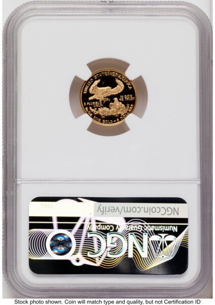 2005-W Proof Gold Eagle 1/10 oz Red Book 70 NGC