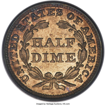 1844  H10C FS-301, MS CAC 67 PCGS