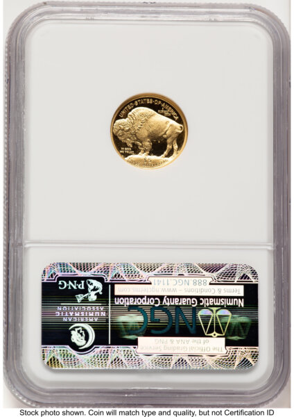 2008-W Proof Gold Buffalo 1.85 oz Brown Label 70 NGC