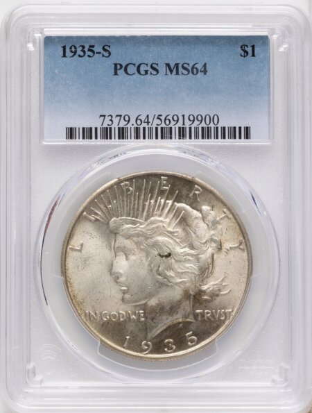1935-S S$1 64 PCGS