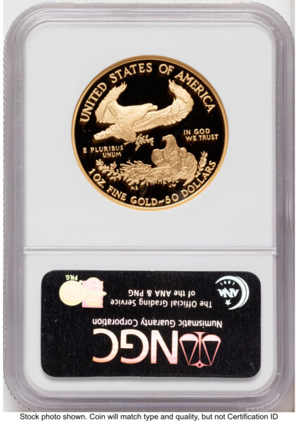 2006-W Proof Gold Eagle 1 oz 20th Anniversary 70 NGC