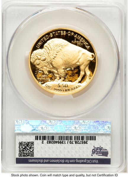 2026-W Proof Gold Buffalo 1 oz First Day of Delivery America 250 70 CACG