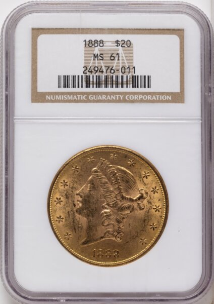 1888 $20 61 NGC