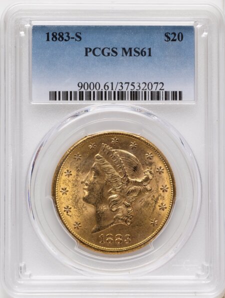 1883-S $20 Blue Gradient 61 PCGS