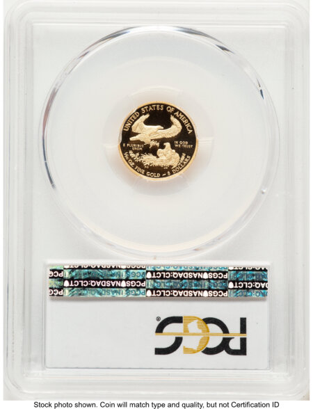 2013-W Proof Gold Eagle 1/10 oz Blue Gradient 70 PCGS