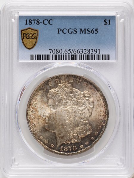 1878-CC S$1 PCGS Secure 65 PCGS