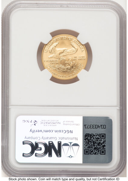 2008-W Burnished Gold Eagle 1/4 oz 0.25 oz Jeff Garrett Red Book 70 NGC