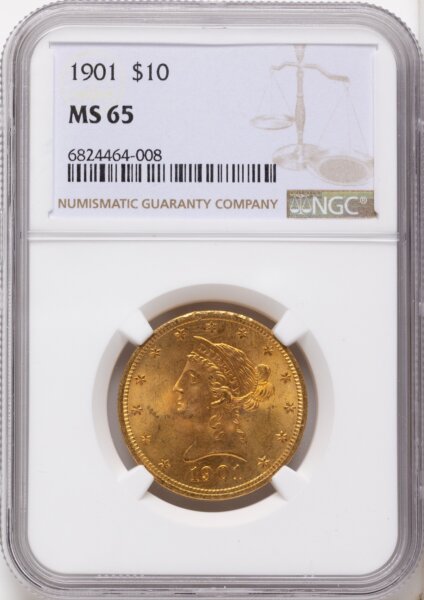 1901 $10 65 NGC