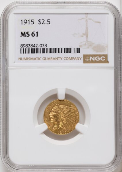 1915 $2 1/2 61 NGC