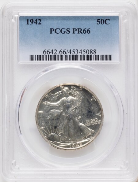 1942 50C 66 PCGS
