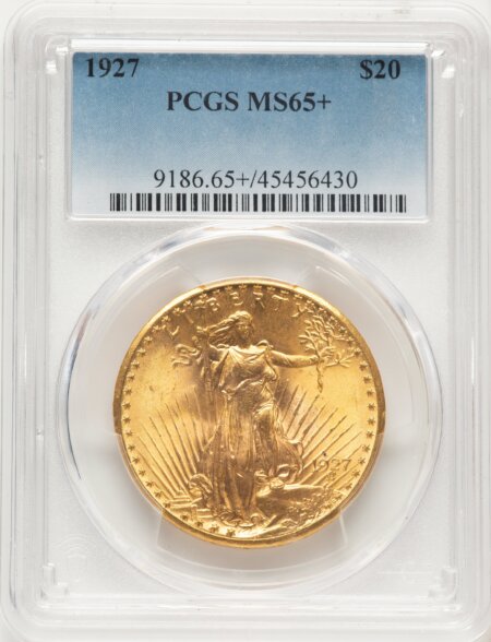 1927 $20 PCGS Plus 65 PCGS