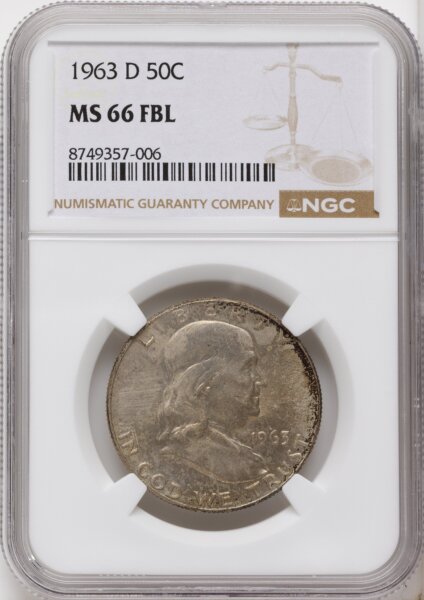 1963-D 50C, FL 66 NGC
