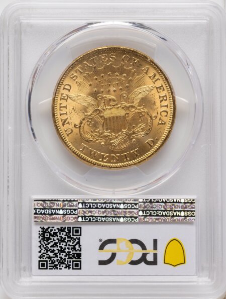 1873 $20 OPEN 3 Blue Gradient 61 PCGS