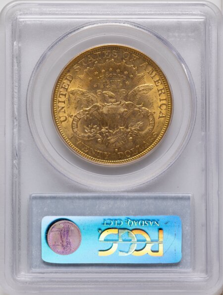 1878-S $20 Blue Label 61 PCGS