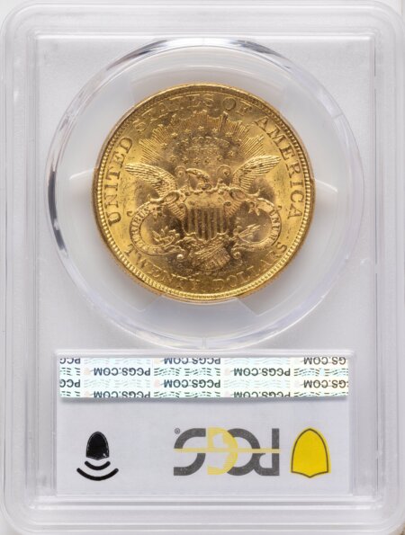 1877 $20 PCGS Secure Blue Gradient 61 PCGS
