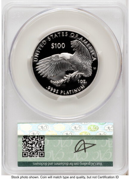 2026-W Proof Platinum Eagle 1 oz Advanced Delivery Louis Palafoutas 70 CACG