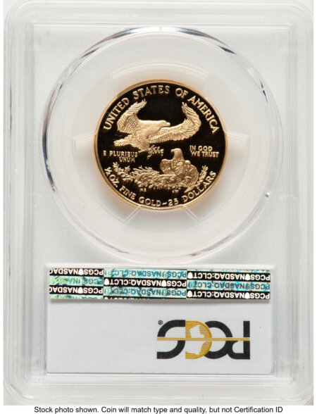 2001-W Proof Gold Eagle 1/2 oz Blue Gradient 70 PCGS