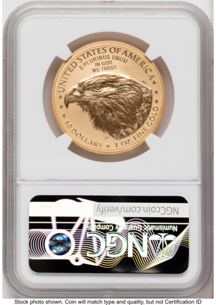 2026-W Enhanced Gold Eagle 1 oz FDI America 250 Congress Building Label 70 NGC
