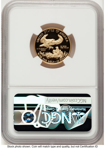 2019-W Proof Gold Eagle 1/4 oz Red Book 70 NGC