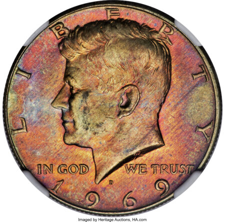 1969-D 50C NGC Plus 67 NGC