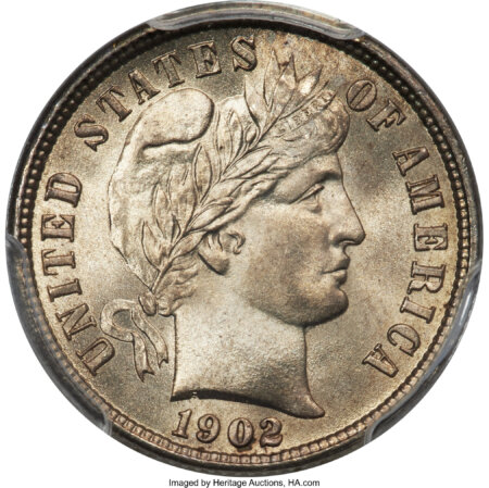1902 10C CAC PCGS Secure PCGS Plus 66 PCGS