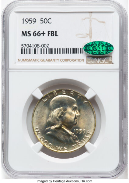 1959 50C, FL CAC NGC Plus 66 NGC