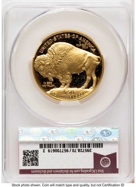 2026-W Proof Gold Buffalo 1 oz First Day of Delivery Red Book 70 CACG