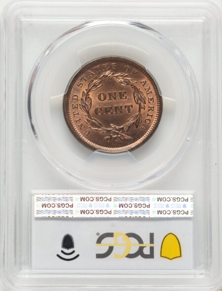 1840 Large Date, RD PCGS Secure 64 PCGS
